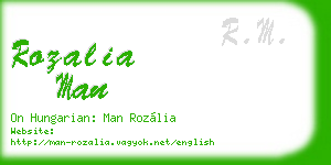 rozalia man business card